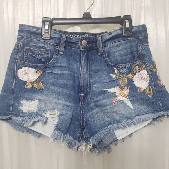 NWT AEO Sz 4 Vintage Hi-Rise Festival Shorts - Picture 3 of 15